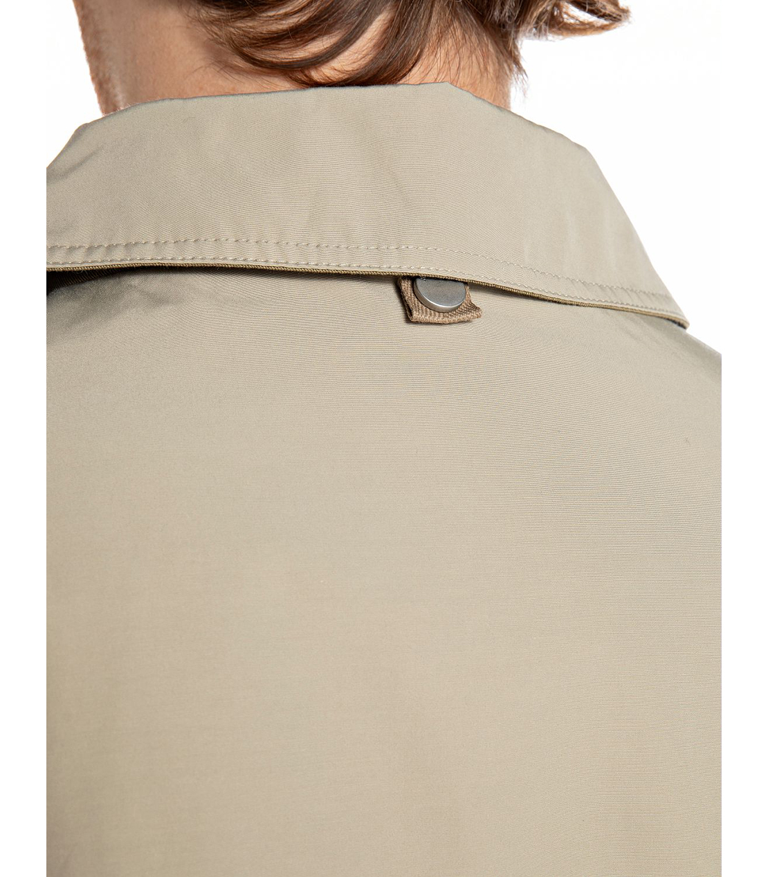 ロング丈 レギュラーフィットジャケット（撥水ラミネート加工ポリコットン） 詳細画像 ベージュ 5